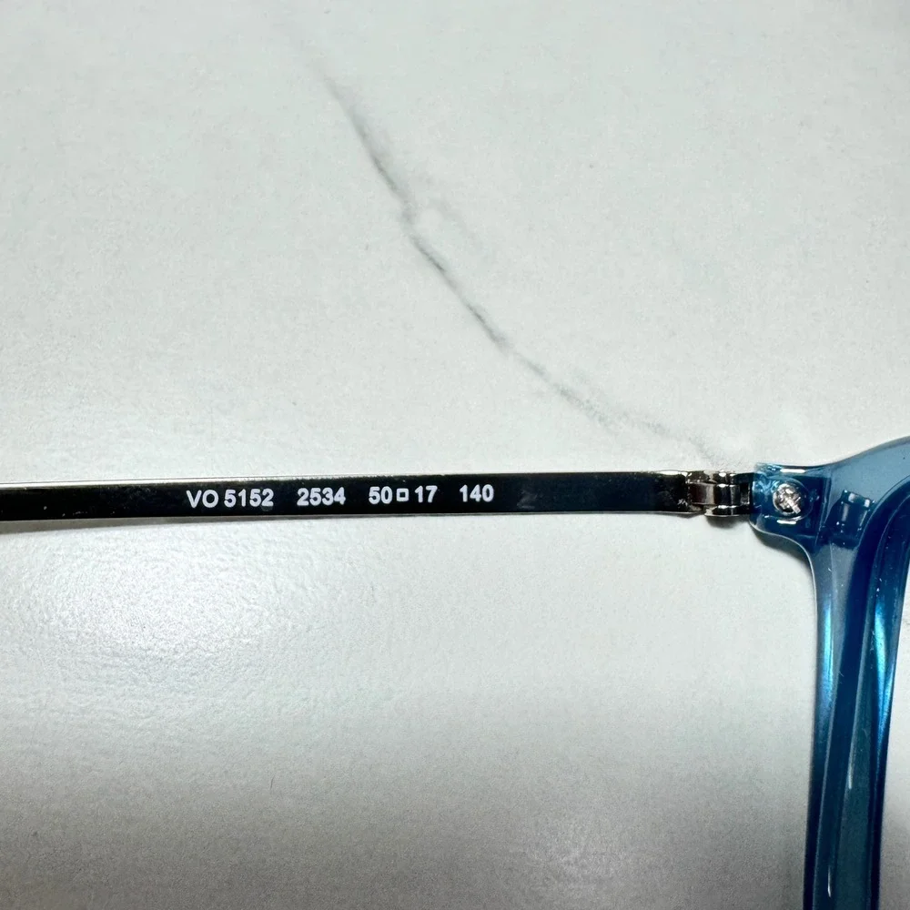 Vogue VO 5152 2534 Blue Silver Cat Eye Eyeglasses Frames 50-17-140